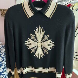 Vintage St. John Collared Sweater